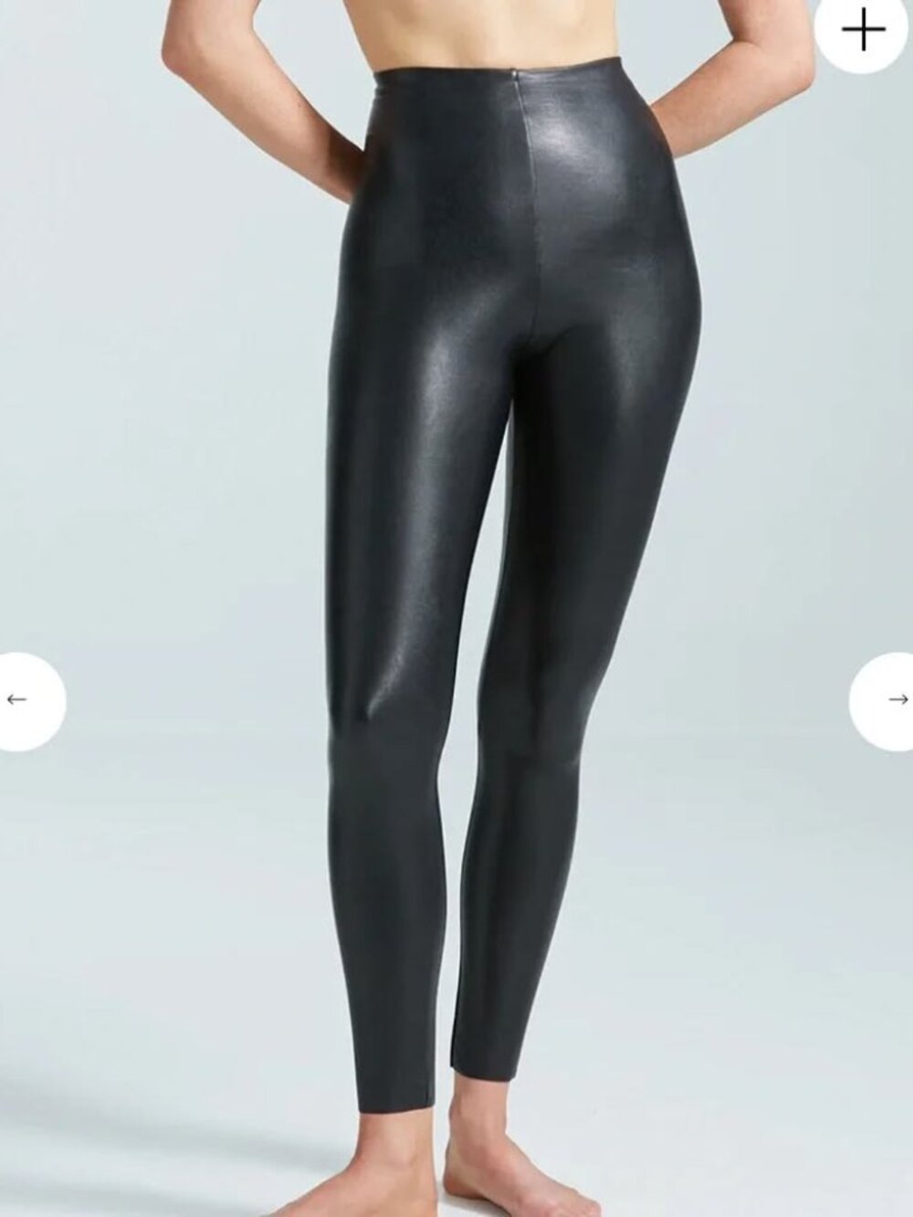 Commando Women's Faux Leather Legging in Black Size Small